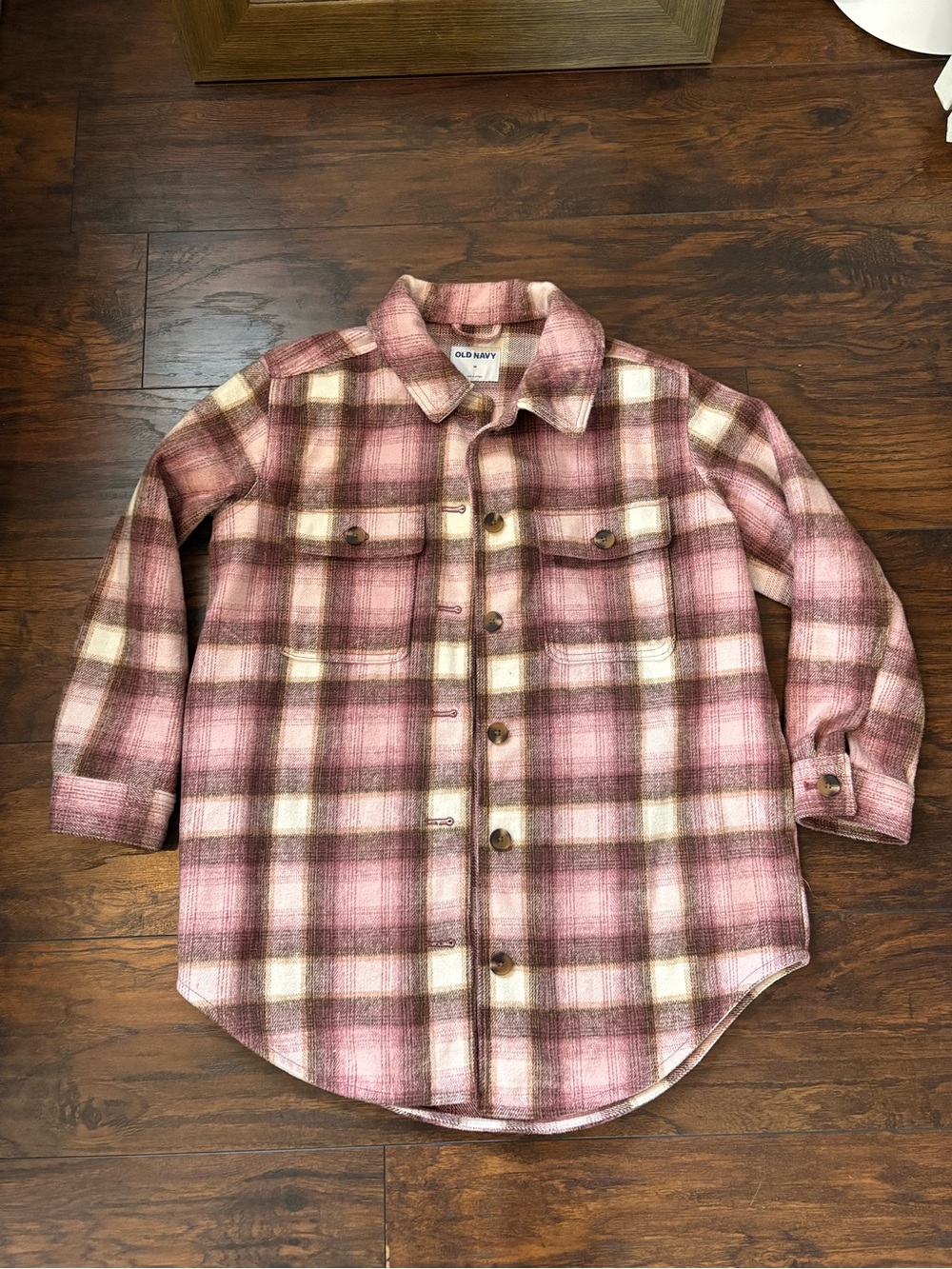 Old Navy Women’s Pink Plaid Shacket